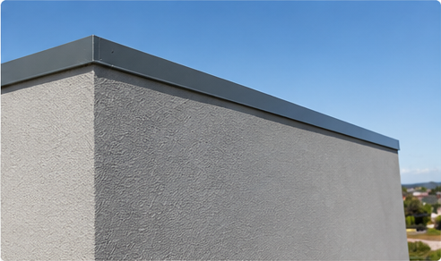 Parapet and wall waterproofing